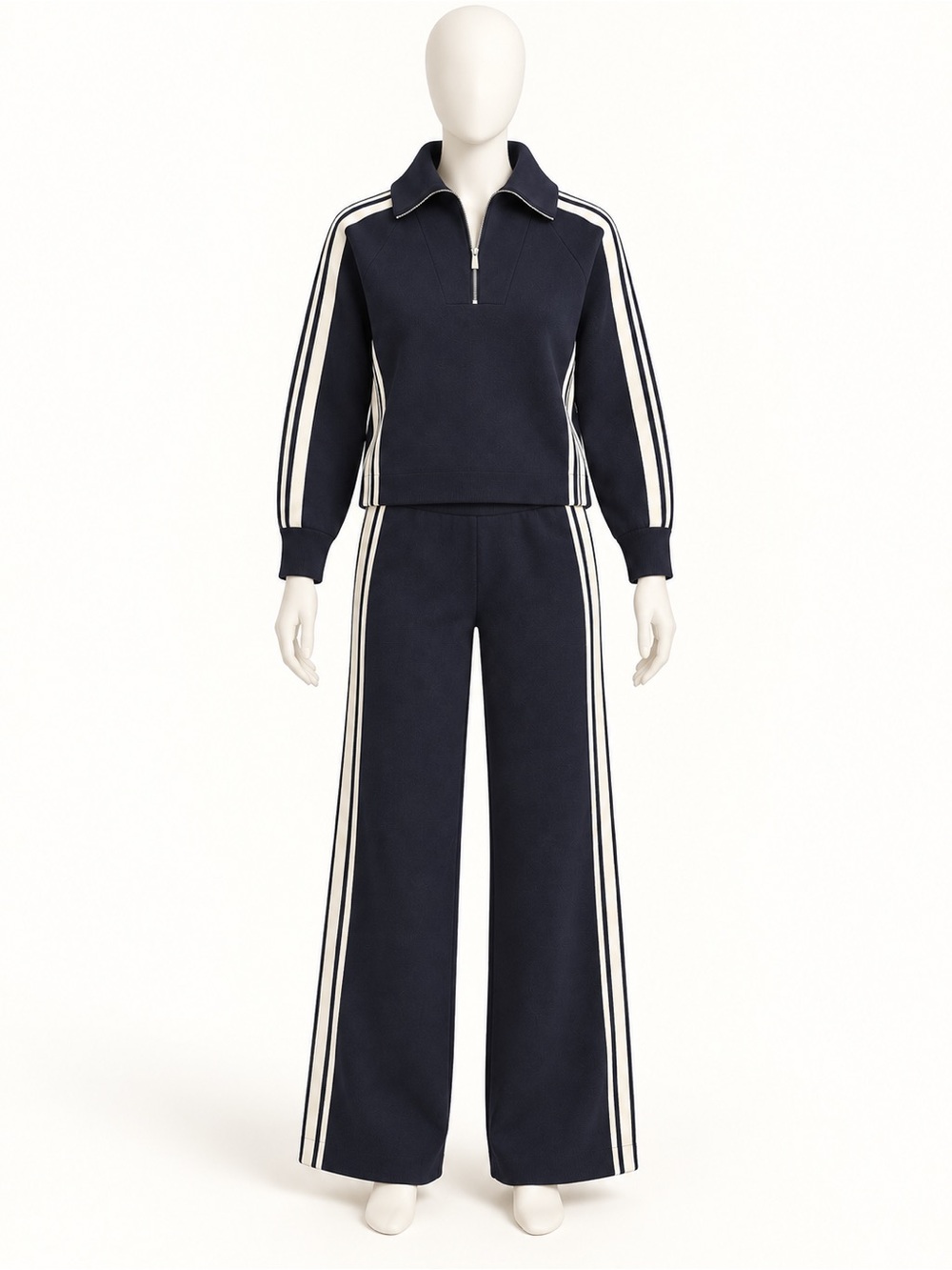Haven Well Within Navy & Ivory Striped 2-Piece Set